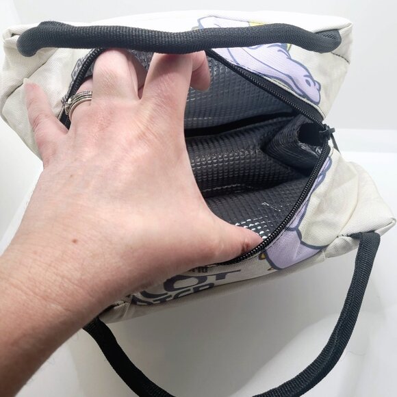 EPCOT Retro Insulated Lunch Bag Smiling Figment Beige Disney Imagination NWOT - Picture 4 of 8